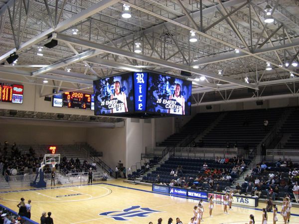 美國得克薩斯州萊斯大學體育場室內全彩屏