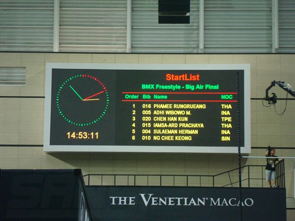 澳門科技大學(xué)體育場(chǎng)全彩led室內(nèi)顯示屏