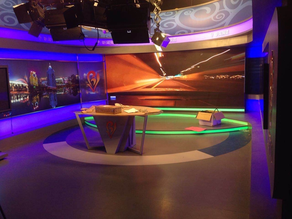 山東淄博電視臺(tái)室內(nèi)LED顯示屏