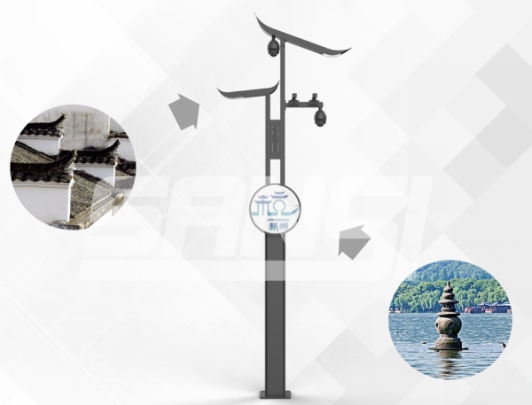 湖濱路步行街智慧路燈外形設(shè)計(jì)創(chuàng)意來源