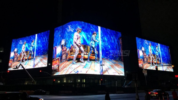 Figueroa，洛杉磯，加州戶外弧形大屏