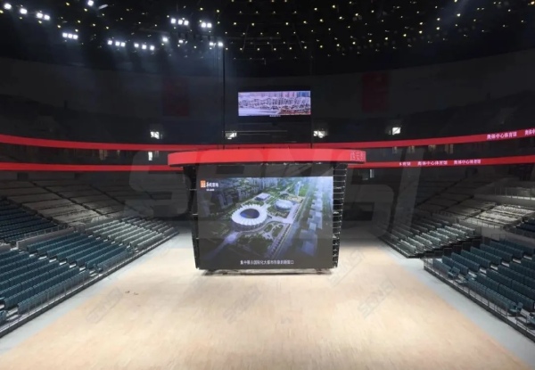 西安奧體中心館內斗型屏