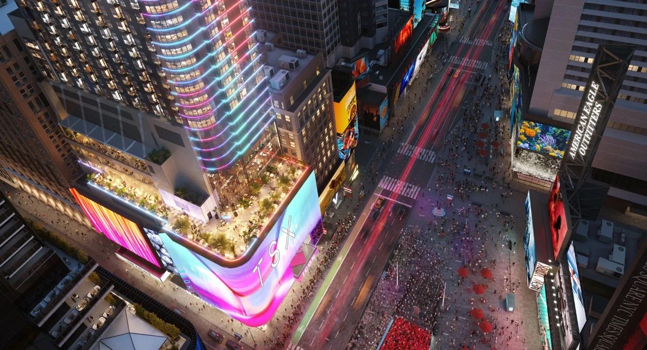 紐約TSX百老匯1800㎡巨幕,三思LED,硬核科技,打造沉浸式,娛樂新地標